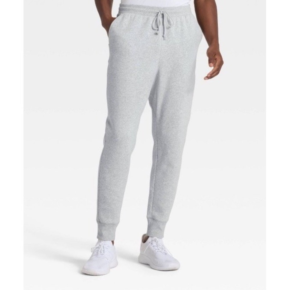 Men's size XL active fleece gray jogger pants all in motion